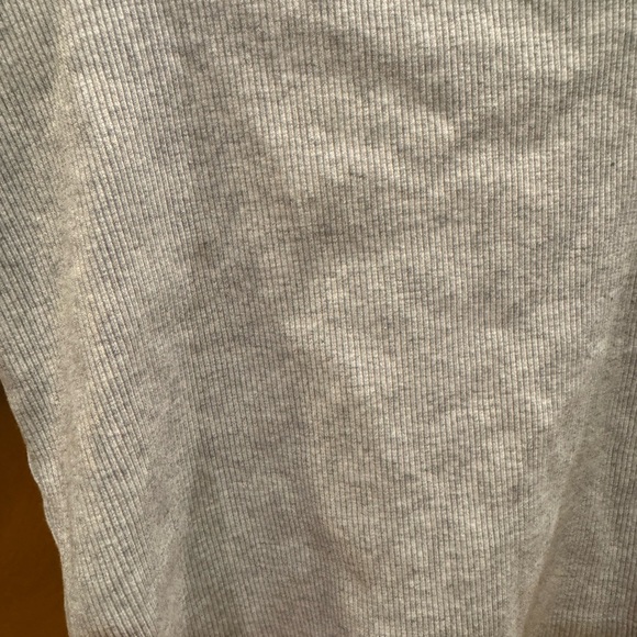 Universal Thread Gray Ribbed Crop Top - Picture 2 of 7
